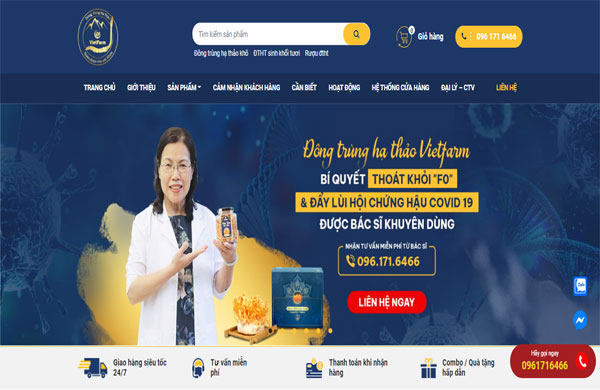 đông trùng hạ thảo vietfarm